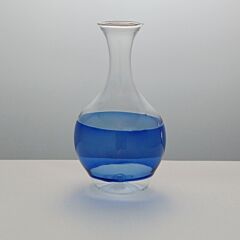 Small Glass Vase with Blue Colour