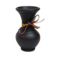Small Black Ceramic Vase